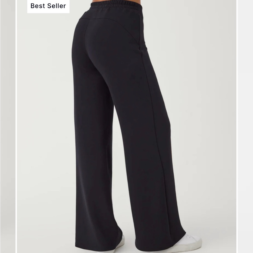 SPANX Black Wide Leg Pants - Picture 2 of 8